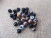 136Grams Animal Print Round Loose Beads 12-14mm Assorted