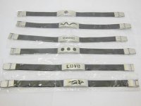12 Tribe Stainless Steel Men Rubber Bracelets