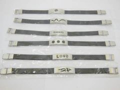 12 Tribe Stainless Steel Men Rubber Bracelets 12 Tribe Stainless Steel Men Rubber Bracelets