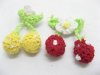 30 Handmade Crochet Cherry for Dress Mixed cr-ch6