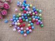 250g Round Plastic Simulate Pearl Beads Jewelry Making Mixed