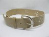 12 Light Khaki Brown Unisex Waist Belts