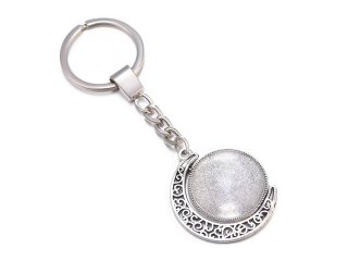 10Pcs DIY 25mm Cabochon Tiles Bead Personalised Lucky KeyChain