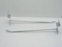 (image for) 50 Metal Slatwall Grid Peg Hooks 14cm Size