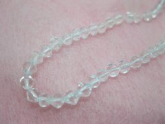 (image for) 50 Strands X 60 Clear Bicone Glass Beads 5mm New