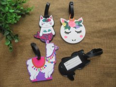 (image for) 4Pcs Cute Girls Bag Tags Kids Luggages Tag Assorted