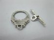 100 Sets European Style Toggle Clasp Jewelry Finding (image for) 100 Sets European Style Toggle Clasp Jewelry Finding