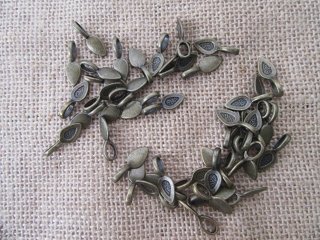 200Pcs High Quality New Bronze Snap Bail Pendant Leaf Bail 21x8m (image for) 200Pcs High Quality New Bronze Snap Bail Pendant Leaf Bail 21x8m