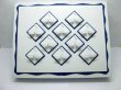 (image for) 1Pc Dark Blue Edged Earring & Pendant Display Case