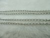 50Mtrs Nickle Plated 1mm Curb Jewelry Unfinished Cable Chains