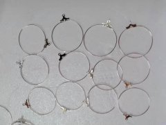 (image for) 100Pcs Circle Round Big Hoop Earrings DIY Earrings Making