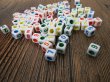 5000Pcs Plastic Number Square Beads 7x7mm (image for) 5000Pcs Plastic Number Square Beads 7x7mm