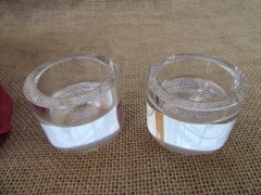 (image for) 20Pcs Round Crystal Tealight Candle Holder Wedding Party Favor