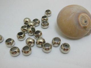 (image for) 450Pcs New Barrel Pony Beads 10x9mm