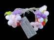 (image for) 1Set 10-LED Yellow Light Crocheted Flower Decorative Lighting String Battery Powered