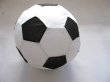 (image for) 1X Inflatable Beach Garden Football Soccer Ball Black White