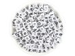 500g White & Black Alphabet Letter Cube Beads 5mm (image for) 500g White & Black Alphabet Letter Cube Beads 5mm