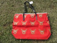 2Pcs Tote Bag Reindeer Design Woman Hand Bag Shoulder Bag