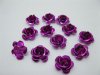 475Pcs Dark Purple Flower Beads Findings 15mm