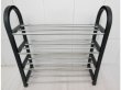(image for) 1Pc 4 Tier Black Shoe Holder Display Rack 53.5cm