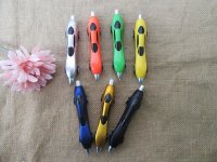 6Pcs New Movable Car Ball Point Pens 2 Usage Kid Favor