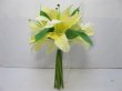 1X Lily Bridal Bouquet Holding Flowers Wedding Favor Yellow (image for) 1X Lily Bridal Bouquet Holding Flowers Wedding Favor Yellow
