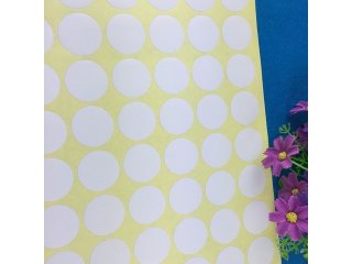 70Sheets x 60Pcs 15mm Round White Self-adhesive labels