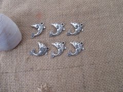 (image for) 100Pcs New Dolphin Beads Charms Pendants Jewellery Findings