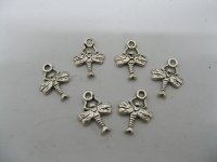 200 Metal dragonfly Pendants Jewelry finding