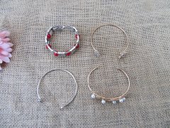 12Pcs New Metal Bangles Bracelets Assorted