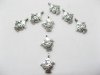 200 Silver Tropical Fish Pendants Charms Finding