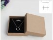 (image for) 12 Coffee Kraft Plain Design Gift Boxes Cardboard Jewelry Boxes 9x9x3cm