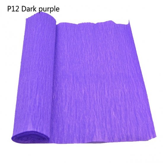 5 Rolls Purple Single-Ply Crepe Paper Arts & Craft - Click Image to Close