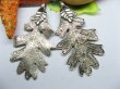 (image for) 20pcs Tibetan Silver Leaf Pendants
