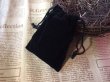 (image for) 50Pcs Black Velvet Drawstring Gift Jewelry Pouches 18x13cm