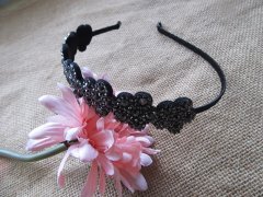 (image for) 1Pc Fashionable Rhinestone Headband Head Wear Wedding Hair Acces