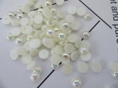500Pcs Ivory 10mm Semi Simulated Pearl Bead Flatback 500Pcs Ivory 10mm Semi Simulated Pearl Bead Flatback