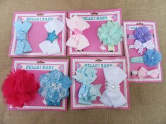 (image for) 1Sheet Elastic Cute Baby Flower Bowknot HeadBand
