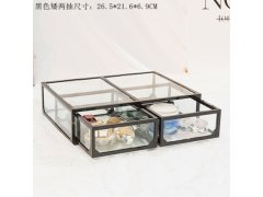 (image for) 1Pc Luxurious Super Nice 2 Drawers Jewelry Display Case Storage