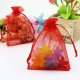 98Pcs Red Drawstring Jewelry Gift Pouches 17x12cm