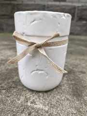 (image for) 1Pc Decorative White Vase Tabletop Flower Container Home Décor 18cm High
