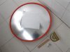 1X New Red 60cm Indoor Convex Polycarbonate Safety Mirror