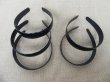 1Pc DIY Shiny Black Headbands Hair Clips Hair Hoop with Teeth (image for) 1Pc DIY Shiny Black Headbands Hair Clips Hair Hoop with Teeth
