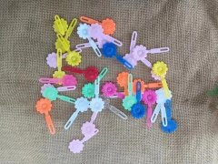 (image for) 1Sheet Daisy Snap Hair Clips Holder/Sleepies 2cm Dia