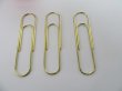6Packets X 10Pcs Metal Golden Tone Paper Clips 100x24mm (image for) 6Packets X 10Pcs Metal Golden Tone Paper Clips 100x24mm