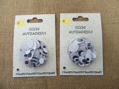 (image for) 12Sheets Adhensive Googly Eyes Movable Eyes Craft Accessory