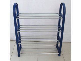 1X New Dark Blue 4-Tier Shoe Holder Display Rack