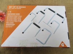 (image for) 1Set x 12Pcs Heavy Duty Power Parkside Hook Set For Business & I