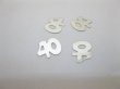 5700Pcs Age "40" Party Table Decoration Confetti Silver (image for) 5700Pcs Age "40" Party Table Decoration Confetti Silver