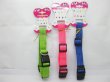(image for) 5Pcs Adjustable Reflective Nylon Dog Collars 2.5cm Mixed Color